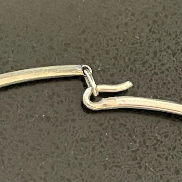 Just Andersen Modernist Silver Choker Necklace w/Triple Cherry Pendant - Picture 6 of 8